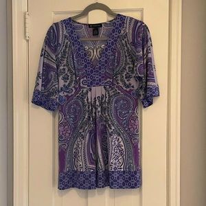 INC paisley mini dress / tunic